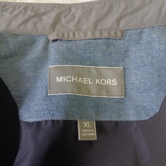 Michael Kors Men's Gray Lightweight Gray Bomber Jacket SZ Extra Large (XL) NWOT - Picture 7 of 14